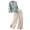 Light Blue, variant on Women's Trousers Suit Classic Embroidery Cardigan Top And High Waist Flowing Wide Leg Trousers Two Piece Pant Outfit Fashionable Traditional Casual Summer Loose Soft Orange XXL