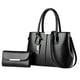 thumbnail image 2 of Conjunto de bolso de mano para mujer, bolsa de moda, regalo elegante, bolso de hombro para mujer, bolso de mano para primavera, viajes al aire libre y Negro, 2 of 8