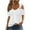 White 2, variant on Sexy Off Shoulder Tops for Women 2025 Summer Hollow Out Eyelet Short Sleeve T Shirts Going Out Blouses Ladies Tunic