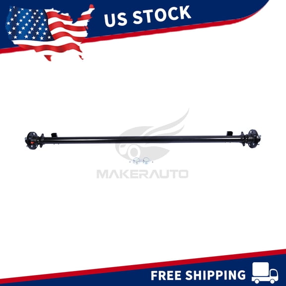 New 3,500 lb Capacity 5-Lug Trailer Axle For Cargo, Dump, Utility, RV And Boat Trailers
