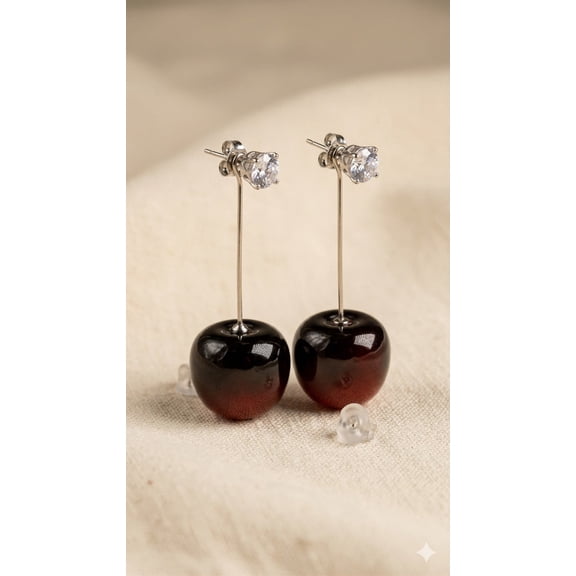 Cherry Drop Earrings for Women Cute Fruit Dangle Earrings Stylish Lightweight Jewelry for Daily Wear and Special Occasions Gift