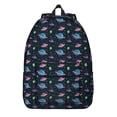 thumbnail image 1 of Moon and Stars Galaxy Backpack, Celestial Rocket Astronaut School Daypack, Outer Space Cosmic Nebula Bookbag, 1 of 2