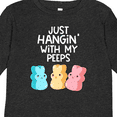 thumbnail image 4 of Inktastic Easter Hangin' with My Peeps Boys or Girls Long Sleeve Toddler T-Shirt, 4 of 5