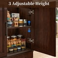 thumbnail image 3 of FIAKOA 64" Farmhouse Buffet Cabinet with Charging Station, Modern Sideboard Cabinet with Wood Doors & 2 Drawers, Kitchen Coffee Bar Credenza for Dining Room, Walnut Brown, 3 of 9
