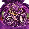thumbnail image 4 of OULII Flower Clutch Purse 1Pack Purple Fabric Handbag With Easy to Clean Feature For Women, 4 of 7