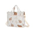 thumbnail image 7 of FORMRS Womens Corduroy Tote Bag Crossbody Shoulder Handbag with Pocket, Gray Bears, 7 of 7