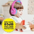 thumbnail image 3 of Auriculares inalámbricos Contixo Kid Safe 85dB plegables rosa y azul, 3 of 3