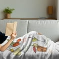 thumbnail image 3 of Cocktail Party Soft Flannel Fleece Blanket, Cocktails and Drinks from All Around the World Print Colorful Summer Theme, Cozy Plush for Indoor and Outdoor Use, 70" x 90", Multicolor, by Ambesonne, 3 of 5