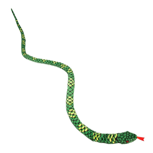 Runquan Curling Snake Plush Toy Realistic Animal Stuff Snake for Birthday  Girlfriend Green 