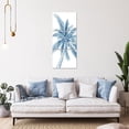 thumbnail image 5 of 3 Piece Blue Palm Tree Canvas Wall Art Decor Modern Abstract Tropical Botanical Leaves Painting Picture Print for Living Room Bedroom Bathroom Navy Blue Decorations, 5 of 6