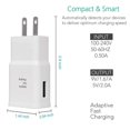 thumbnail image 2 of Emlimny Fast Charging USB White Wall Charger Adapter Compatible Samsung Galaxy S21 S20 S10 S6 S7 S8 S9 / Edge/Plus LG Quick Charge, Android Phone Travel Plug (2 Pack), 2 of 7