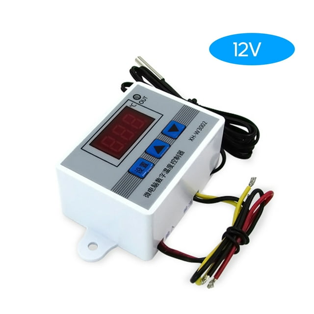 Amdohai XH-W3002 Intelligent Led Digital Microcomputer Temperature Controller Mini Thermostat Switch with Water-resistant Sensor Probe