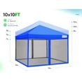 Quictent 10x10 EZ Pop Up Tent, Outdoor Patio & Camping Shelter, with