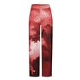 thumbnail image 4 of Pantalones de pijama largos de poliéster para hombre, informales, con estampado a cuadros, holgados y deportivos., 4 of 4