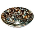 thumbnail image 2 of Eden Bath EB-GS39 14 in. Natural Pebble Pattern Glass Vessel Sink, 2 of 6