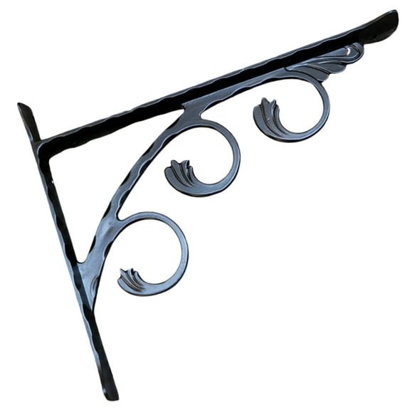 WHAMVOX Brackets Iron Bracket Multi-functional Shelf Bracket 15.00X12.00X4.00CM Black