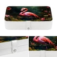 thumbnail image 4 of Flamingo Portable PU Leather Earring Holder with Removable Compartment - Jewelry Stand, Display Case, and Jewelry Boxes, 4 of 6