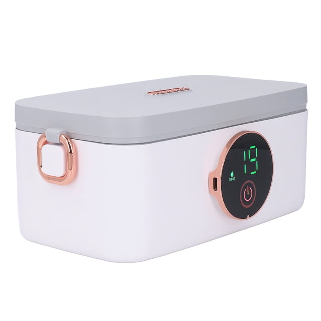 Electric Heated Lunch Box, 1000ml Self Heating Lunch Box PP Stainless Steel Digital Display for Office