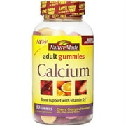 Nature Made Adult Calcium Gummies, 80 CT (Pack of 3)