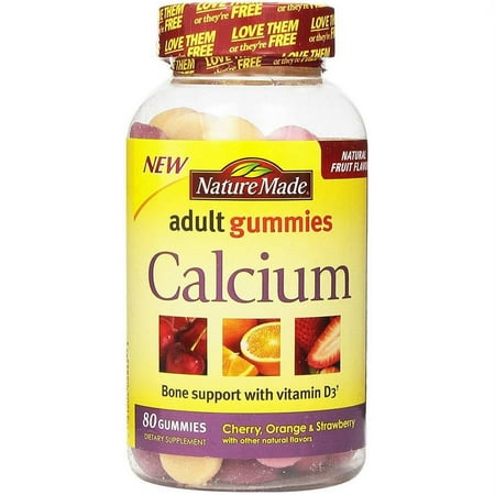 Nature Made Adult Calcium Gummies, 80 CT (Pack of 3)