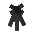 thumbnail image 1 of INSPIRE CHIC Corbata de mo?o de color sólido con cierre de pin preatado para mujer Negro Talla única, 1 of 1