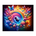 thumbnail image 1 of Tapestry Life - Pared psicodélica fluorescente (150 x 130 cm), 1 of 2