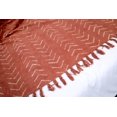 thumbnail image 4 of Soft Warm Throw Blanket Bohemian Bedspread Cover Handloom Rust Color Blanket, 4 of 5
