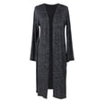 thumbnail image 1 of Hello Mello Carefree Threads Long Cardigan-Small Black, 1 of 1