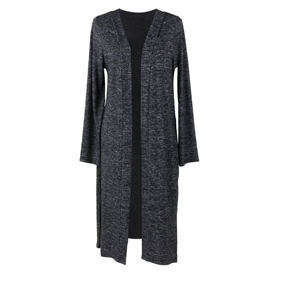 Hello Mello Carefree Threads Long Cardigan-Small Black