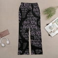 thumbnail image 5 of Hello Kitty Women's Wide Leg Yoga Pant Comfy Loose Sweatpants High Waist Lounge Casual Athletic Pant Workout Joggers Pant, 5 of 7