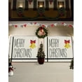 thumbnail image 3 of Christmas Garage Door Banner Cover 6 x 13 ft, Christmas Cotton Hemp Bottom Bell Stripe Christmas Garage Door Decorations Holiday Christmas Backdrop Decor for Winter New Year Xmas Party, 3 of 6