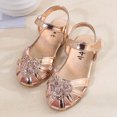 thumbnail image 4 of Bmnmsl Girls Sandals Casual Light Cool Love Sequin Monochrome Flat Shoes, 4 of 6