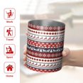 thumbnail image 5 of 12oz Coffee Tumblers Red Christmas Deer and Snowflake Pattern Stainless Steel Vacuum Insulated Travel Tumbler Coffee Cups Mug with Lid and Straw with Cleaning Brush for Cold & Hot Drinks, 5 of 5