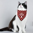 thumbnail image 2 of Plaid Print Bandana Reversible Scarf for Cats and Dogs – Festive Holiday Neckwear for Indoor Outdoor use, 2 of 7