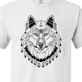 thumbnail image 4 of Inktastic Tribal Wolf Head T-Shirt, 4 of 5