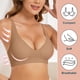 thumbnail image 5 of Sujetador push up sin aros con cuello en V para mujer: sin costuras, relleno extraíble, nailon/spandex, para uso diario/deportivo - S-XXL, 5 of 8
