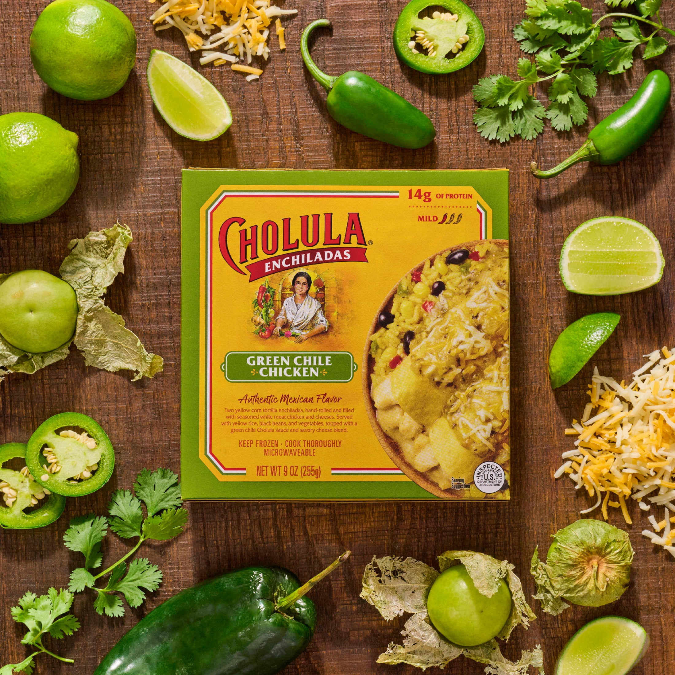 Cholula Green Chile Chicken Enchiladas, 9.0 oz Cup