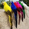 thumbnail image 3 of Jinsinto 6pcs 25CM Fake Parrot Artificial Birds Model Outdoor Home Garden Lawn Tree Decoration, 3 of 5