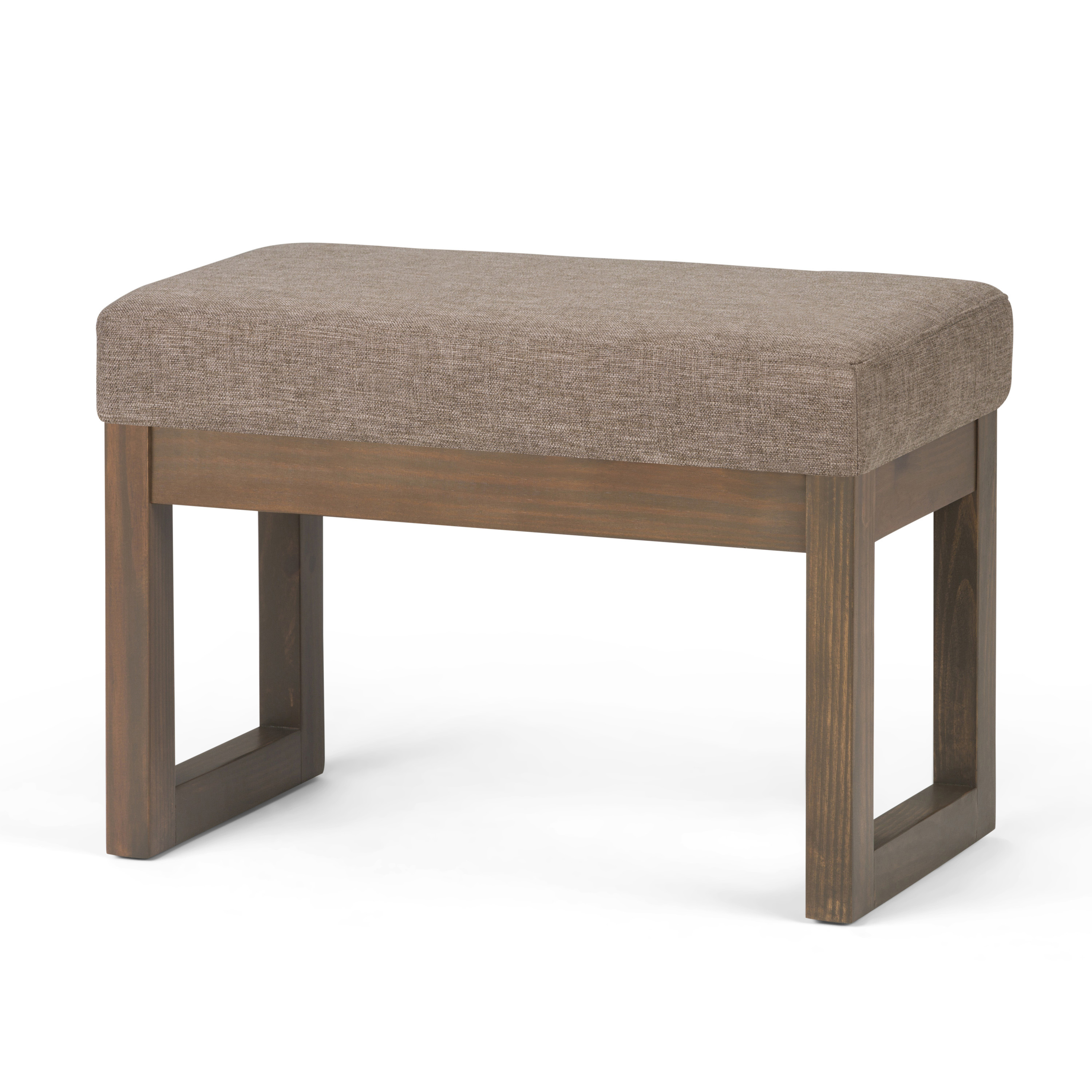Brooklyn + Max Lewiston 27 inch Wide Contemporary Ottoman Bench in Fawn