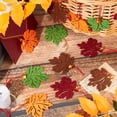 thumbnail image 6 of 2sets Autumn Maple Leaf Tree Felt Hanging Ornaments with Bell and Rope for Home Thanksgiving Day Decoration Mixed color 375x60x8.5mm 16pcs/set, 6 of 7
