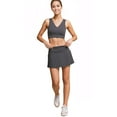 thumbnail image 4 of Love Tree Women's Juniors High Waist Active Pleated Skort Tennis Skirt (Coal Gray, Small), 4 of 4