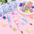 thumbnail image 4 of 40Pcs 10 Style 20mm Chunky Bead Colorful Pen Beads Bulk Resin Rhinestone Beads with Hole Berry Bubblegum Jewelry Large Round Loose Spacer Beads for Beading Pens Ball Beads Decoration Kits, 4 of 5