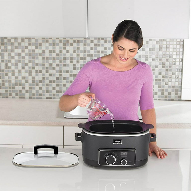 Ninja 2-in-1 6 Quart Stove Top Slow Cooker Cooking System with Recipes