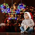 thumbnail image 3 of LOLStar Christmas Decorations, 3 Pack Wreath, Gift Box, Santa Claus Christmas Window Lights with Suction Cups, Battery Operated(Excluded) Indoor Light, 3 of 5