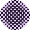 thumbnail image 1 of Ahgly Tapis Rond Lavable en Machine Intérieur Transitionnel Fleur Rose, 3 Pieds Rond, 1 of 7