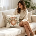 thumbnail image 6 of Vintage Pink Christmas Throw Pillow Cover, Decorative Holiday Cushion Case for Sofa Home Decor., 6 of 6