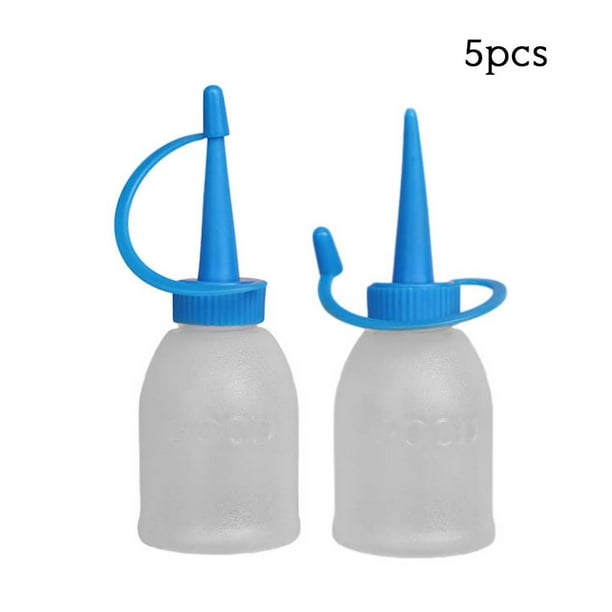 5 pieces Dispensing Pot 30ml Thicken Bottles Applicator Faux Leather