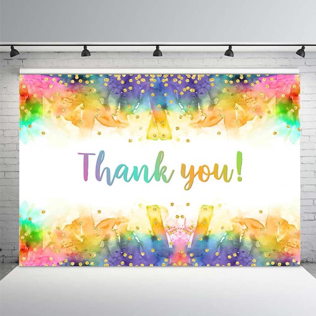 Fondo de fiesta Art Splash, agradecimiento, pintura, arcoíris, decoraciones de fiesta coloridas, fotografía, día nacional de la enfermera, fondo de acuarela, confeti dorado con purpurina, accesorios