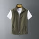 thumbnail image 3 of Chaleco de caza para hombres, novedad de primavera y otoño de 2024, chaqueta de malla para fotografía con múltiples bolsillos para pesca y cuello en V, Logo bordado, chaqueta de malla alta, 3 of 5