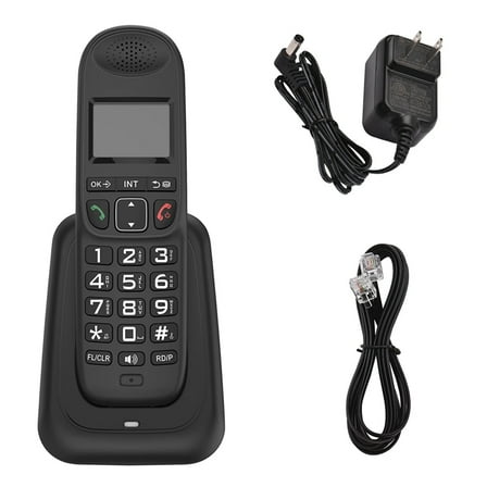 Expandable Cordless Telephone Handheld Telephone Digital Cordless Telephone Supports 5 Handsets 16 Languages US Plug A